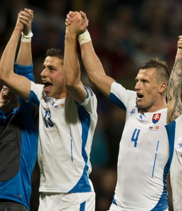 Takto sa Slováci tešili po víťazstve nad Śpanielmi v roku 2014