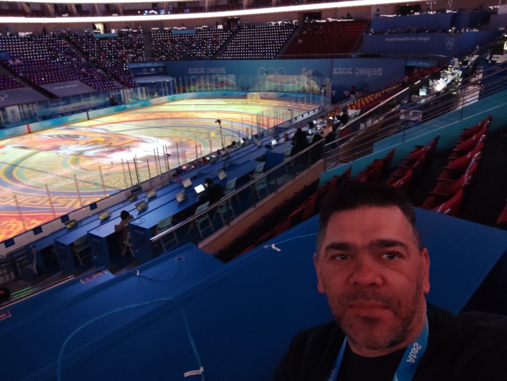 Novinár na olympiáde v Pekingu
