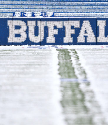 Buffalo Bills zasnežený štadión